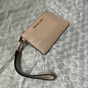 MK Austin bag in pink with matching wristlet